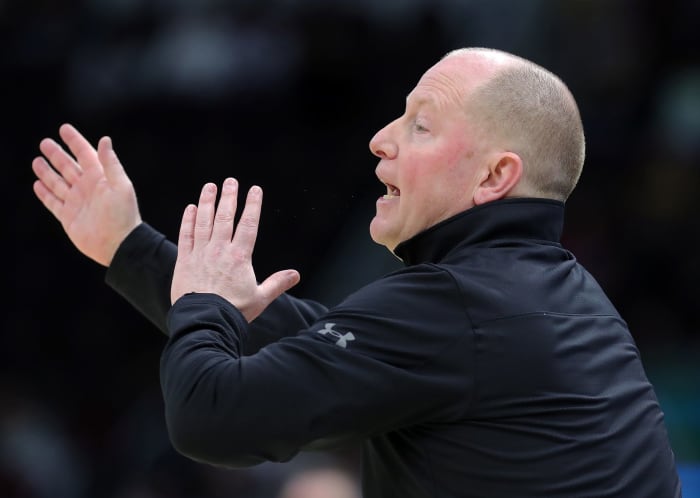 Senderoff during Kent State’s 73-60 win over Bowling Green in the MAC tournament semifinals on March 15, 2024.